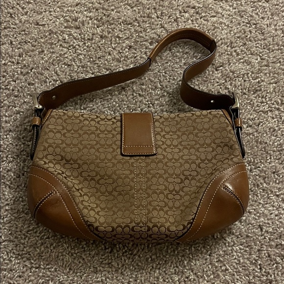 Coach Brown and Tan Shoulder Bag - Picture 4 of 4